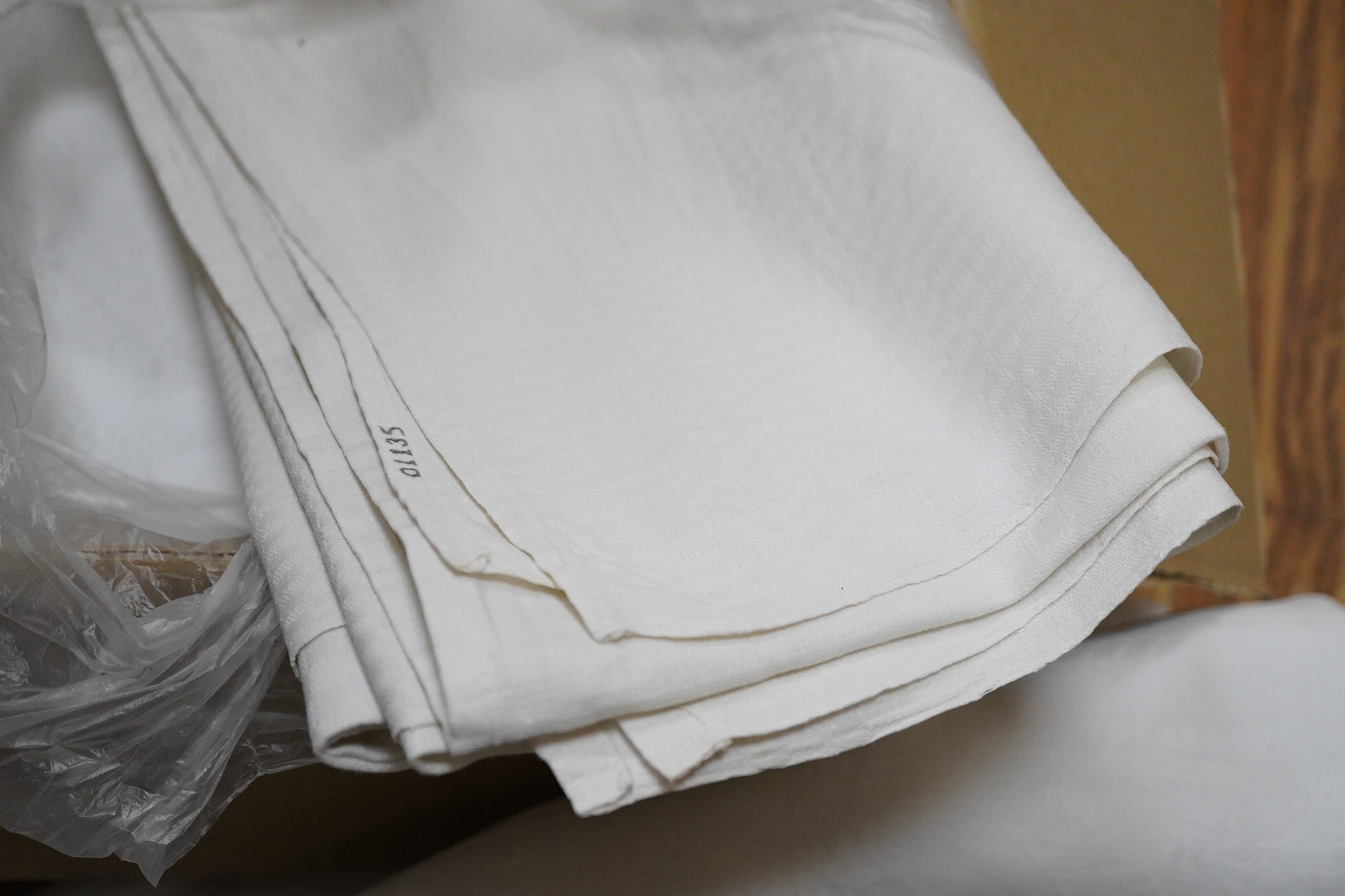 Collection of table linen to include empire day table damask table cloth